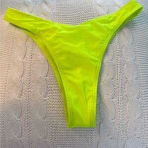 Shein Neon Yellow Bikini Bottom- Size S